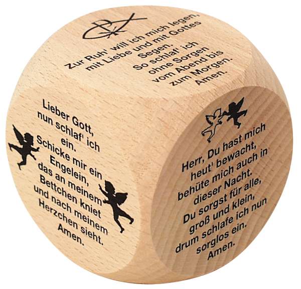 Gebetswürfel Gute Nacht