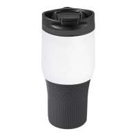 Becher weiß, Ring dunkelgrau, Hülle dunkelgrau