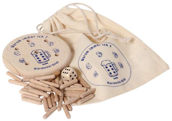 Bierdeckelspiel Warum immer ich?