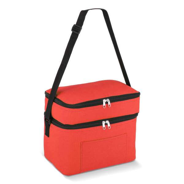 R-PET 600D Doppelfach-Kühltasche 30 x 20 x 25cm 12L
