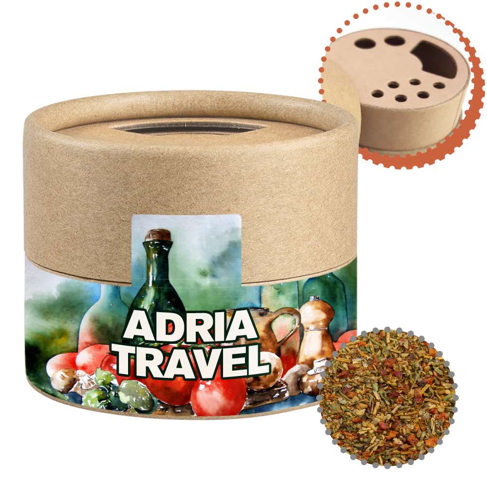 Gewürzmischung Mediterraner Veggie Mix, ca. 28g, Kraftpapierstreuer Mini