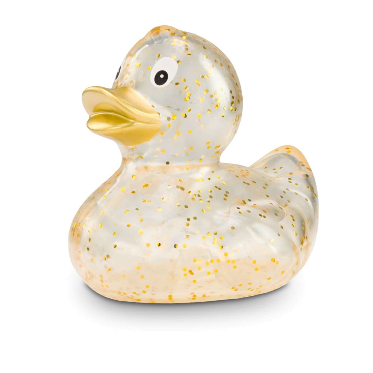 Werbeente Gloria Goldglitzer, ca. 8 cm