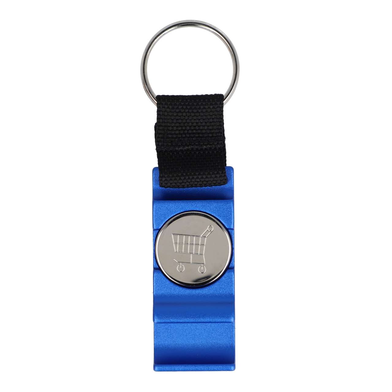 3-in-1-Flaschenöffner-Schlüsselanhänger-Einkaufswagenchip