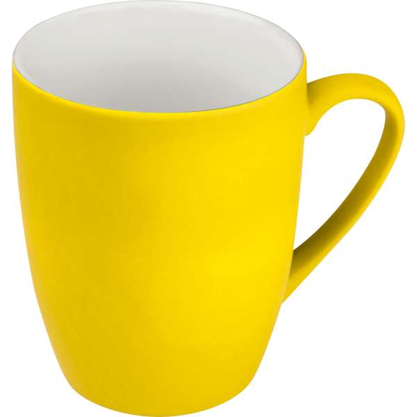 Tasse aus Porzellan, außen gummiert, 300ml
