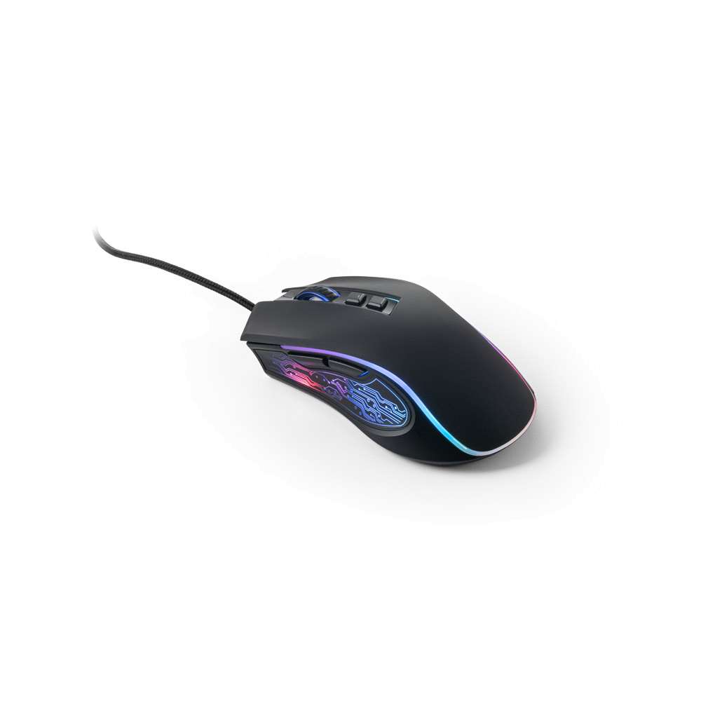 THORNE MOUSE RGB Gaming-Maus mit 15 m Kabel und RGB-LED-Leuchten aus ABS