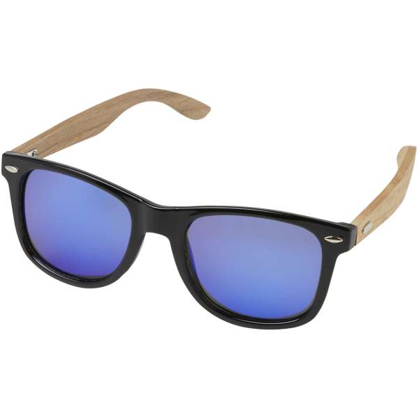 Hiru verspiegelte polarisierte Sonnenbrille aus rPET / Holz in Geschenkbox