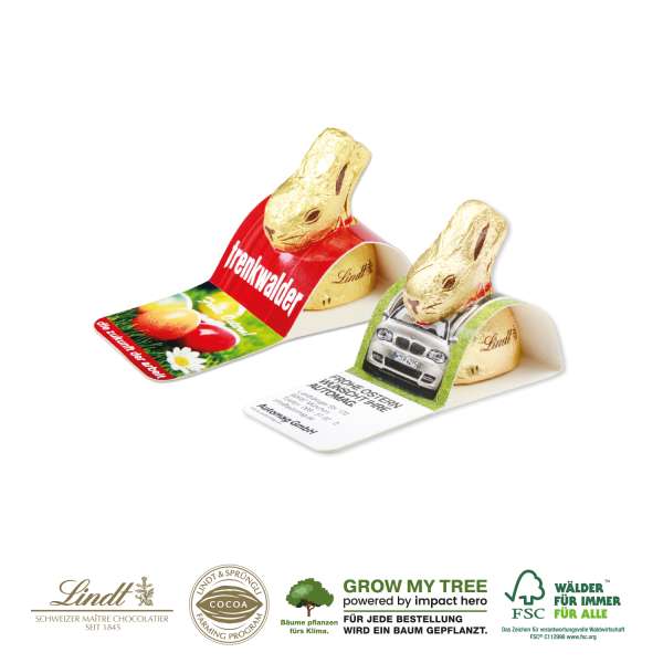 Goldhase von Lindt im Werbeaufsteller, 10 g