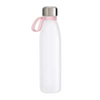 Flasche weiß, Ring hellmagenta