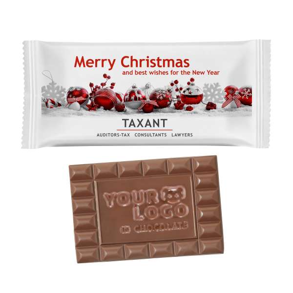 Schoko-Sondermotiv L im Papierflowpack