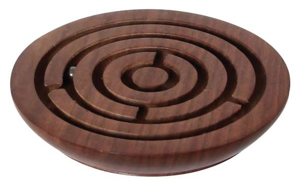 Holzlabyrinth rund