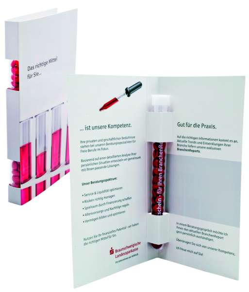 Cover Card für Reagenzgläser