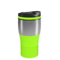 Becher silber, Ring hellgrün, Hülle hellgrün