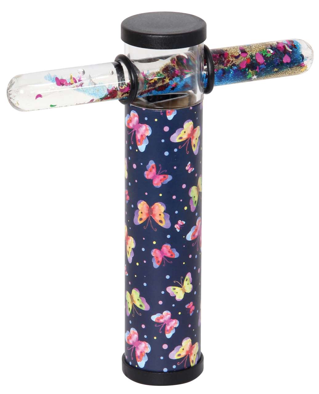 Kaleidoskop 15 cm mit Zauberstab, Schmetterlinge