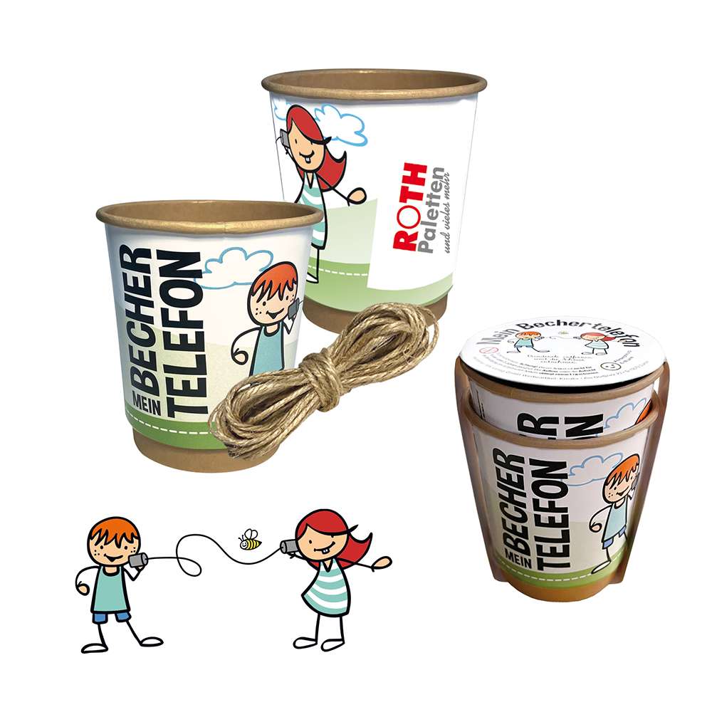 Pappbecher-Telefon