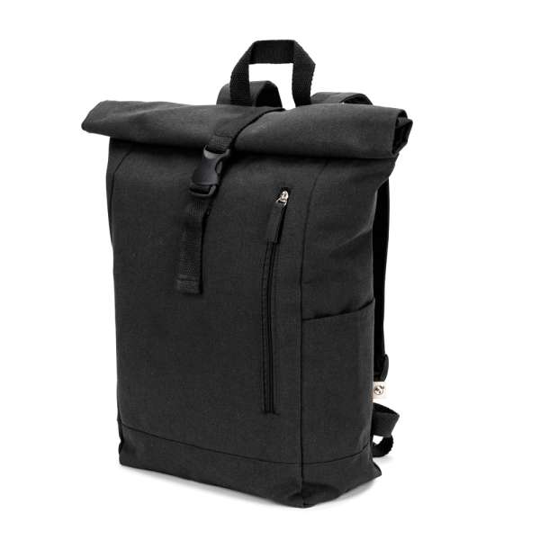 SAINT Roll-Top-Rucksack aus recyceltem Baumwolle und recyceltem Polyester (380 g / m²)