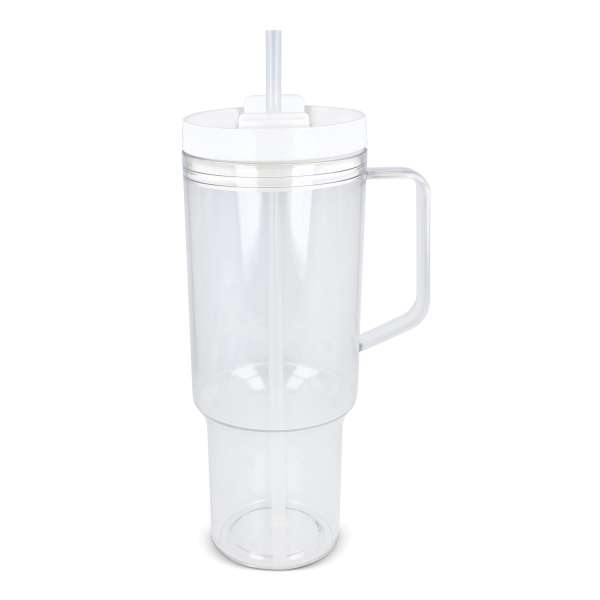 Miami Becher mit Henkel transparent 1,2 l R-PET