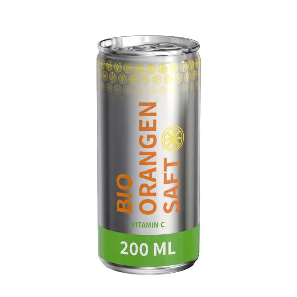200 ml Bio Orangensaft (Dose)