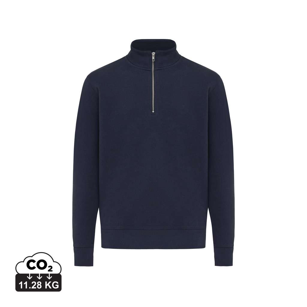 IQONIQ Elgon Quarter-Zip-Sweater aus rec. Baumwolle