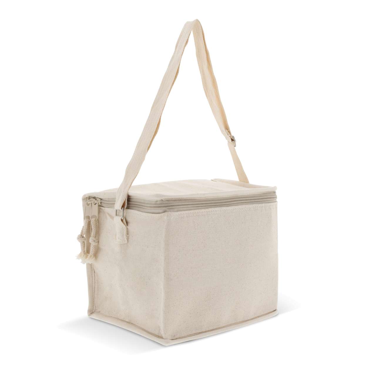 Kühltasche mit einer Ausssenhülle aus baumwolle 22 x 18 x 18cm