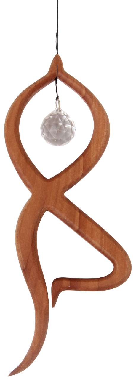 Holzhänger Balance mit Kristall
