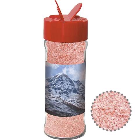 Rosa Kristallsalz, ca. 80g, Glas mit Streuaufsatz