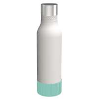 Flasche weiß, Hülle mint