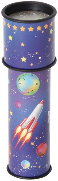 Drehkappen-Kaleidoskop 17 cm UFO / Rakete