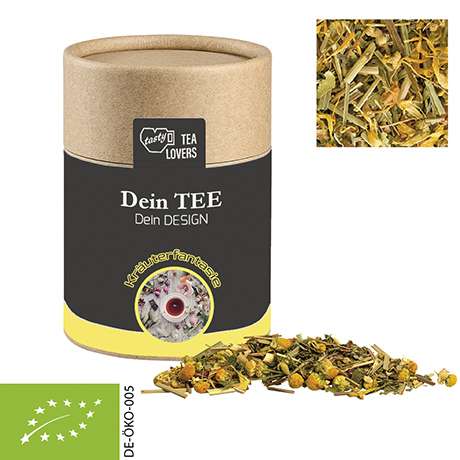 Bio Kräutertee Kräuterfantasie, ca. 25g, Kraftpapierdose Midi