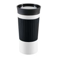 Becher weiß, Hülle schwarz