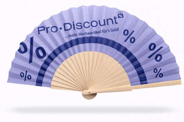 Holz-Fächer mit Druck auf Stoff