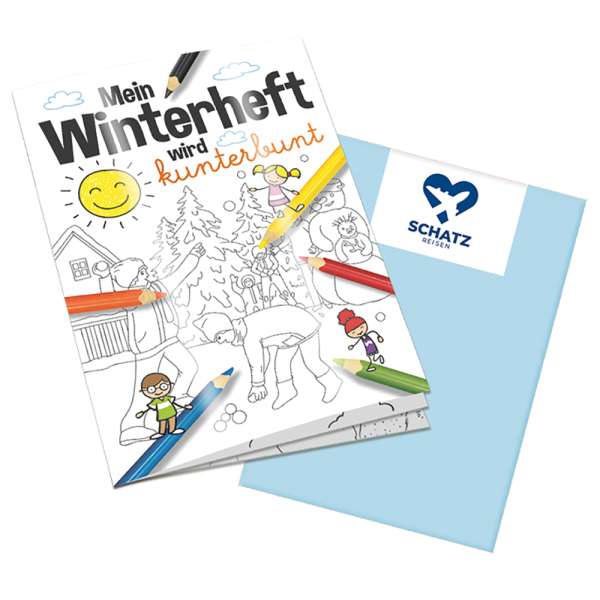 Malbuch / Mal-Set A6 - Winter