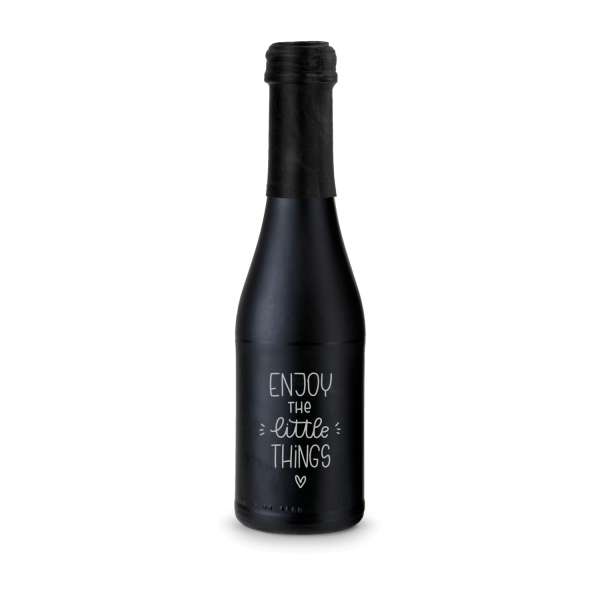 Promo Secco Piccolo - Flasche schwarz matt - Kapselfarbe, 0,2 l