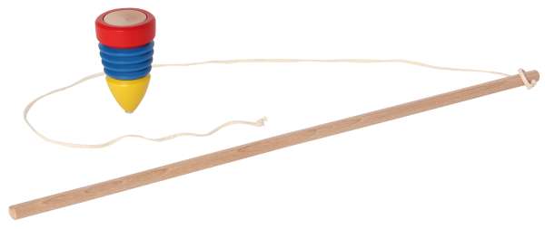 Peitschenkreisel D4,3cm dreifarbig