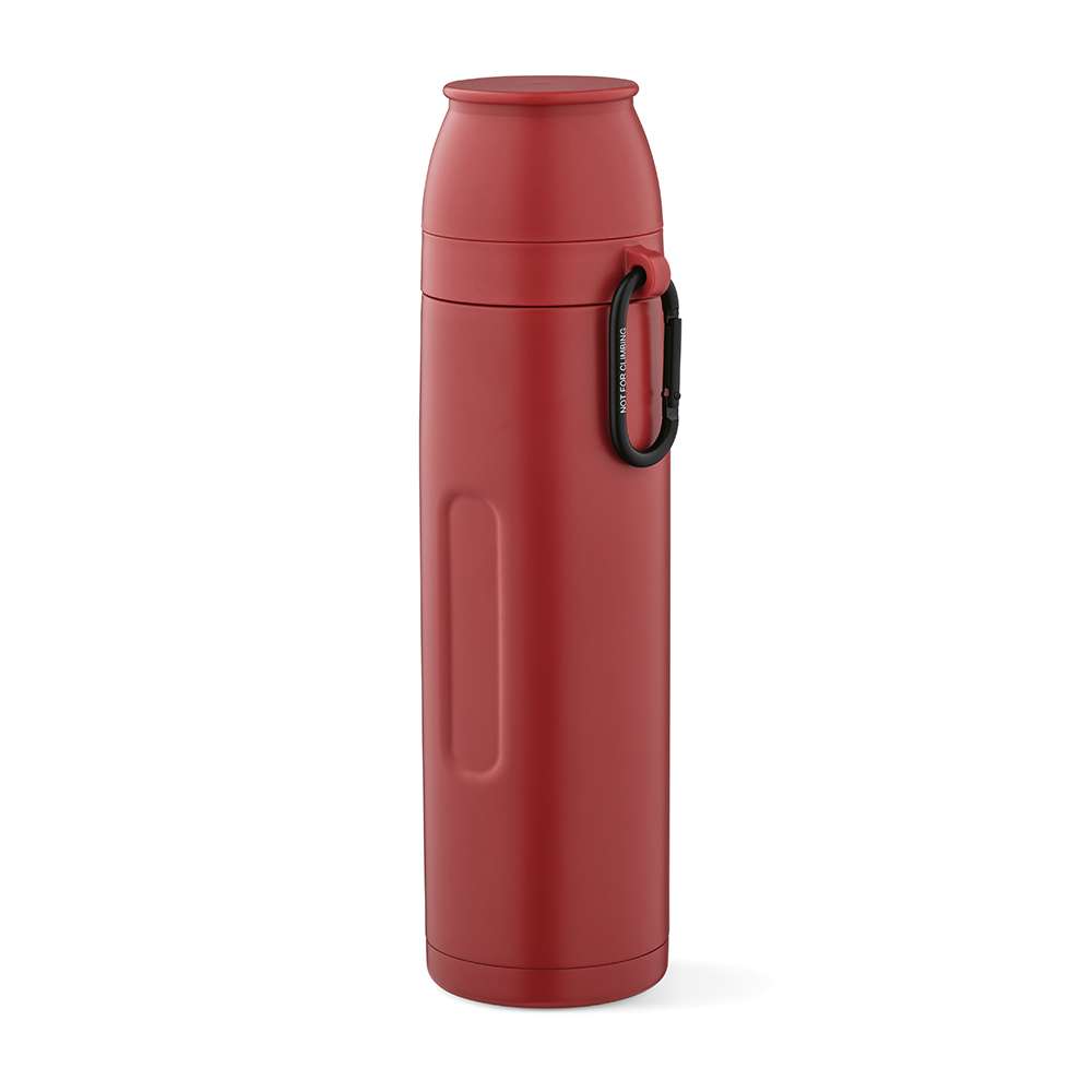 Flinders Thermos recy. Edelstahl, 1080 ml. Mit 2 Bechern und Karabiner