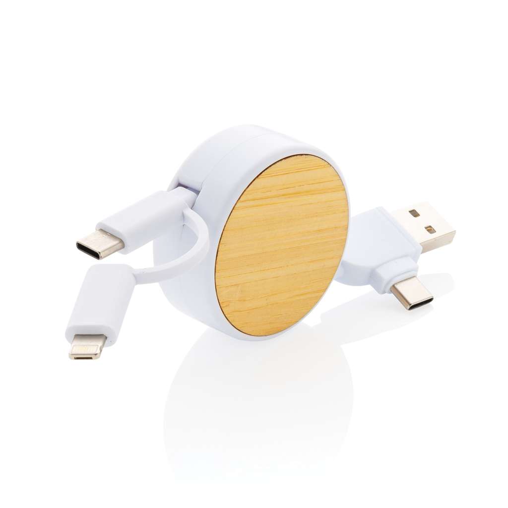 Ontario ausziehb. 6-in-1 Kabel aus RCS recyceltem Kunststoff