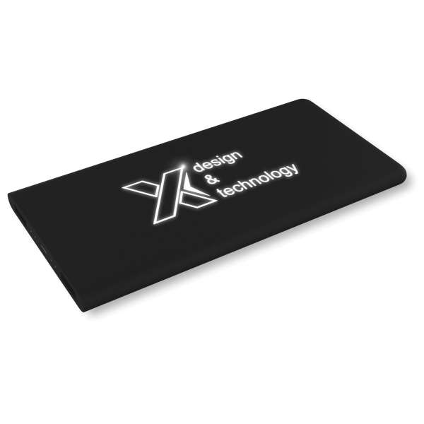 SCX. design P15 5000 mAh Powerbank mit Leuchtlogo