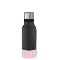 Flasche schwarz, Hülle hellmagenta