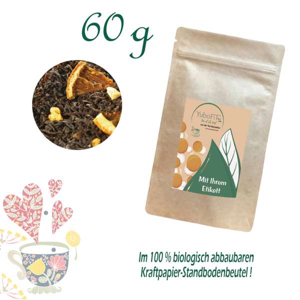 YuboFiT® Schwarzer Tee ORANGE SYMBIOSIS