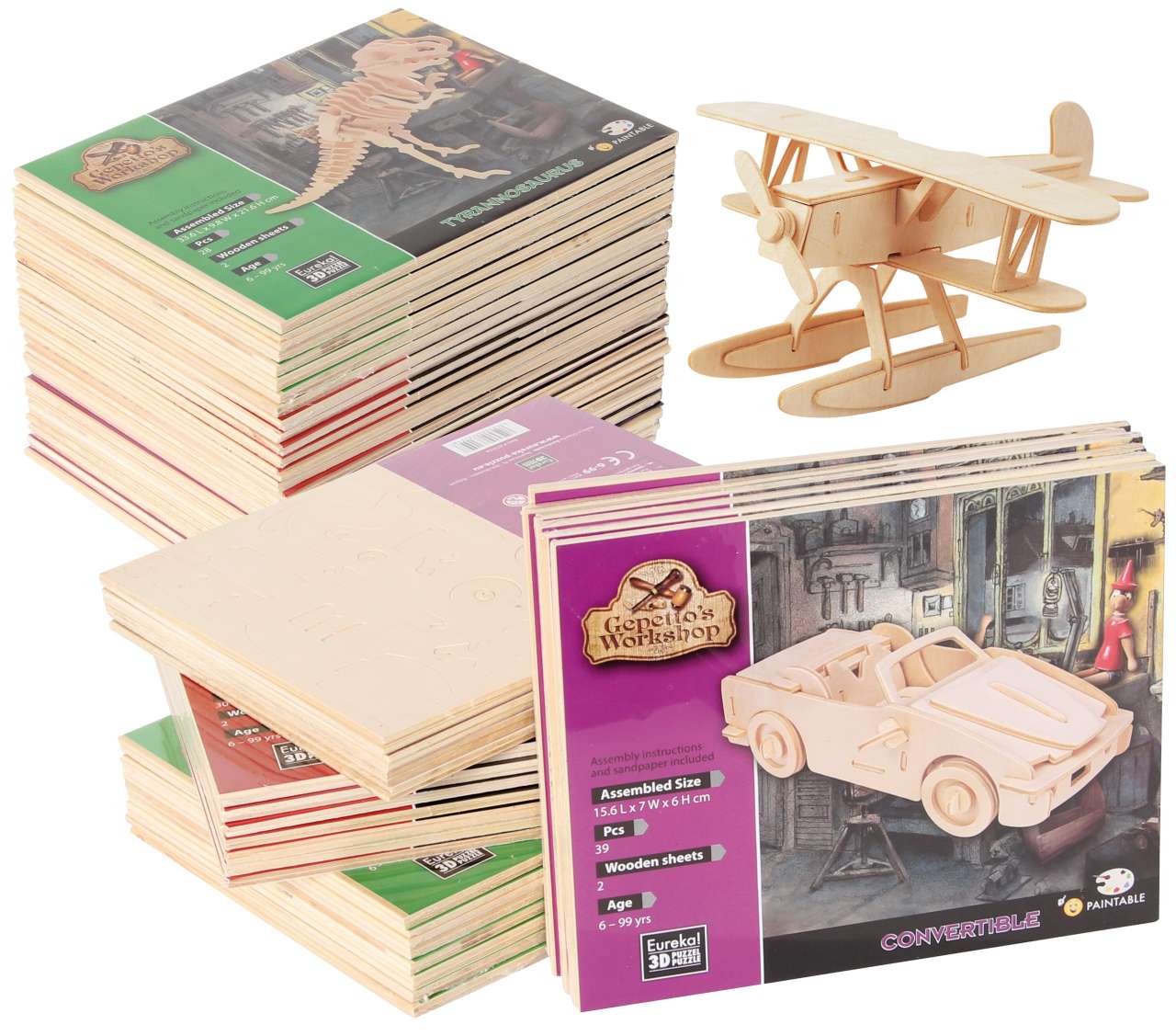 Gepetto`s 3D-Puzzle 2 Platten Sortiment (48)