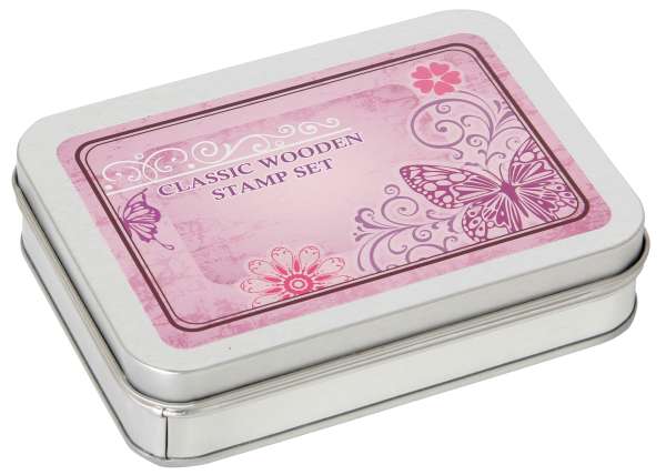 Stempelset Schmetterlinge in Dose