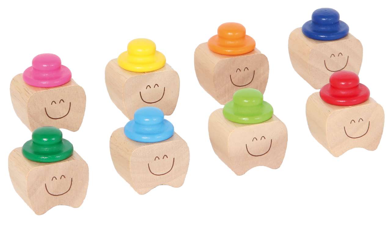 PINTOY Milchzahndose Zahn sortiert