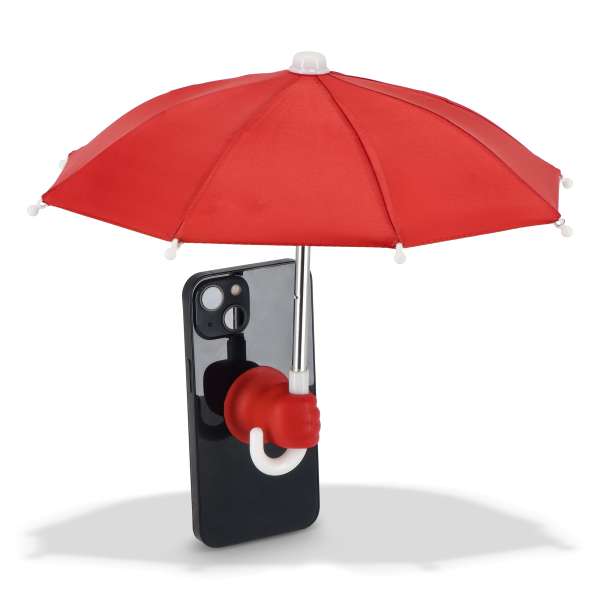 Telefon-Regenschirm mit Saugnapfhalterung