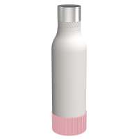 Flasche weiß, Hülle hellmagenta