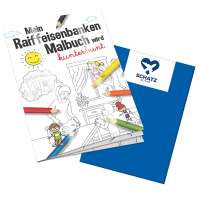 Malbuch mit 1-c Logoeindruck