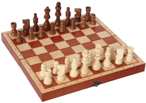 Schach, Dame, Backgammon rotbraun