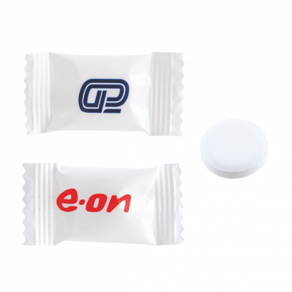 Flowpack mit 1 Dextrose Tablette 2 gr. Fruchtmix 1-3 Farben nicht all-over