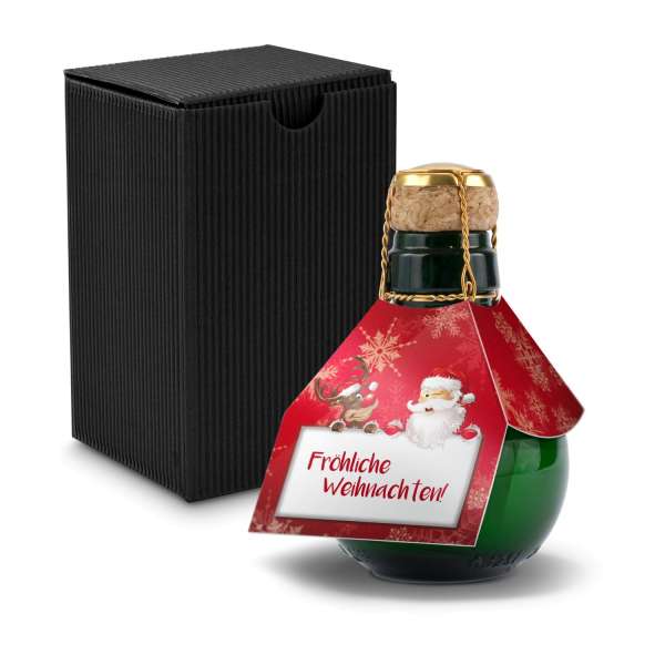 Kleinste Sektflasche der Welt! Fröhliche Weihnachten - Inklusive Geschenkkarton in, 125 ml