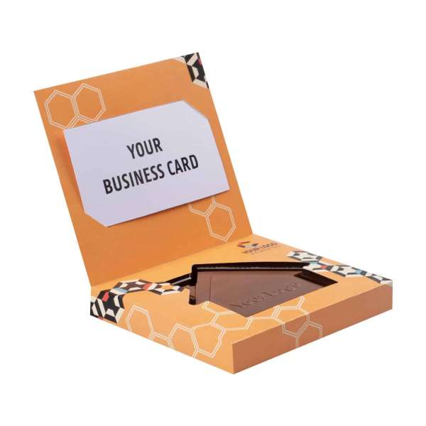 SCHOKOLADE FORM CHOCO4MAT MINI HAUS MIT VISITENKARTE