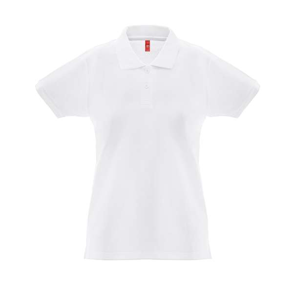 THC MONACO WOMEN WH Kurzarm-Poloshirt für Damen aus kardierter Baumwolle