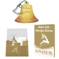 In weihnachtlicher Mappe (individuell 4-c)